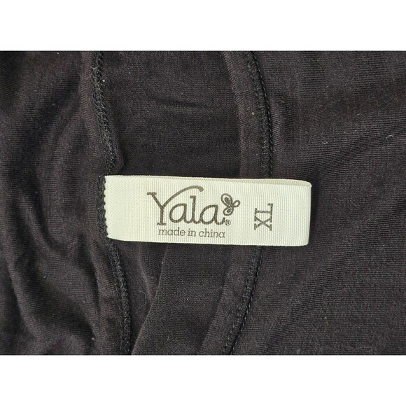 Yala Women's XL Haley Bamboo Pajama Tunic Top Crossover Front 3/4 Sleeve GUC - Picture 9 of 10